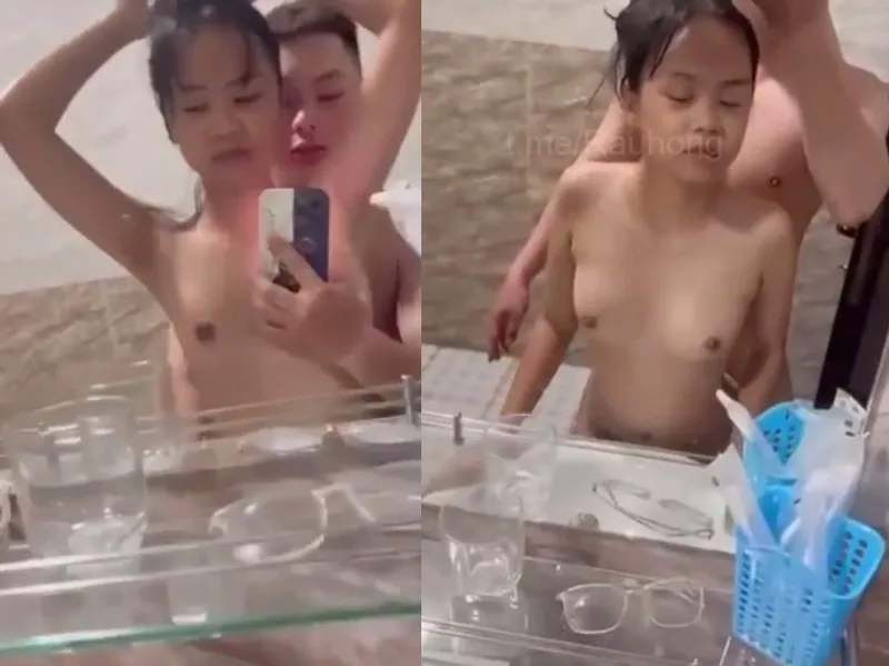Nhỏ nhắn em cùng thằng bồ làm tình trước gương quay kỉ niệm